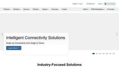 Screenshot of Advantech.com