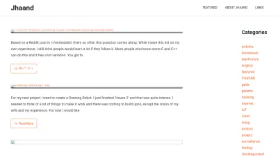 Screenshot of Jhaand.nl