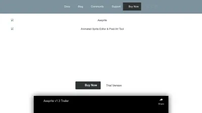 Screenshot of Aseprite.org