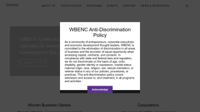 Screenshot of Wbenc.org