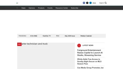 Screenshot of Tvtechnology.com