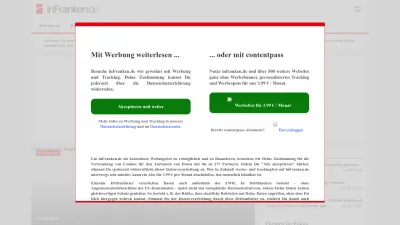 Screenshot of Infranken.de