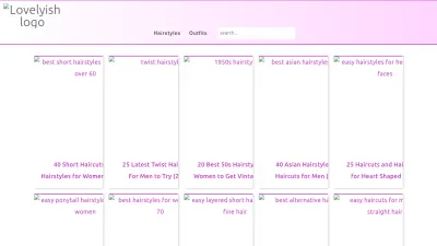 Screenshot of Lovelyish.com
