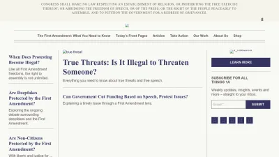 Screenshot of Freedomforum.org