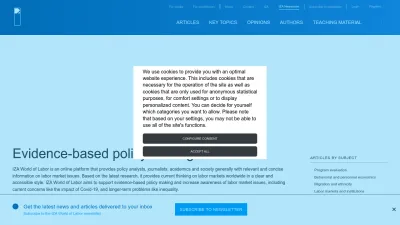 Screenshot of Wol.iza.org