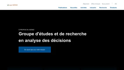 Screenshot of Gerad.ca