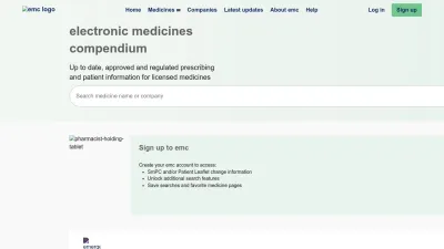 Screenshot of Medicines.org.uk