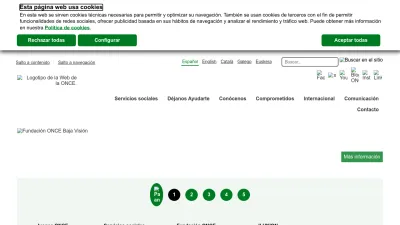 Screenshot preview of once.es