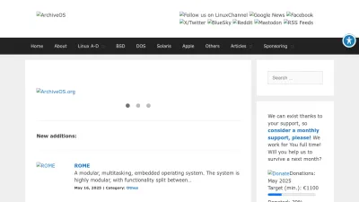 Screenshot of Archiveos.org