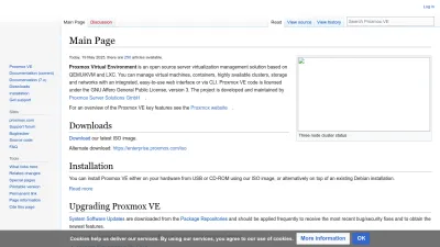 Screenshot of Pve.proxmox.com