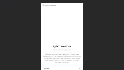 Screenshot of Tylermammone.com