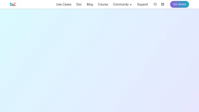 Screenshot of Dvc.org