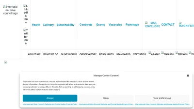Screenshot of Internationaloliveoil.org