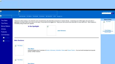 Screenshot of Reelclassics.com