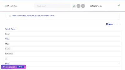 Screenshot of Allmyfaves.com