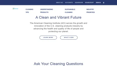 Screenshot of Cleaninginstitute.org