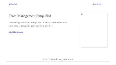 Screenshot preview of teamreach.com