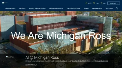 Screenshot preview of michiganross.umich.edu