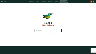 Screenshot of Maoridictionary.co.nz