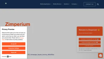 Screenshot of Zimperium.com