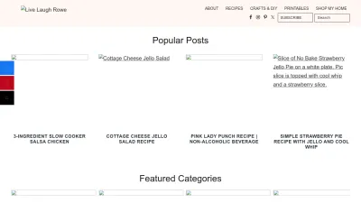 Screenshot of Livelaughrowe.com