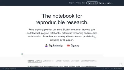 Screenshot of Nextjournal.com
