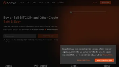 Screenshot of Kanga.exchange