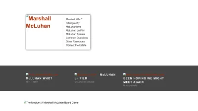 Screenshot of Marshallmcluhan.com