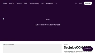 Screenshot of Secjuice.com