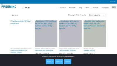 Screenshot preview of freemindtronic.com