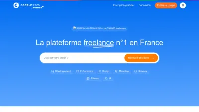 Screenshot of Codeur.com