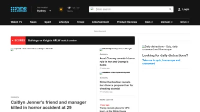 Screenshot preview of nine.com.au