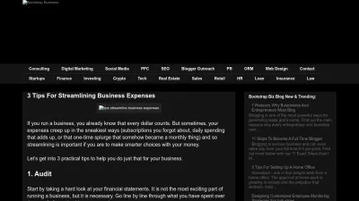 Screenshot of Myfrugalbusiness.com