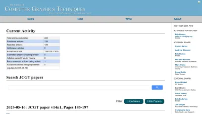 Screenshot of Jcgt.org