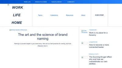 Screenshot of Blogs.atlassian.com