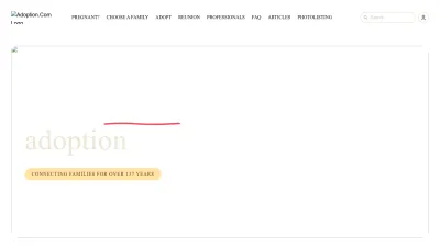 Screenshot of Adoption.com