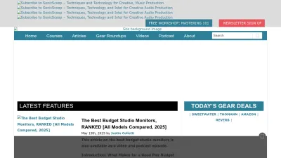 Screenshot of Sonicscoop.com