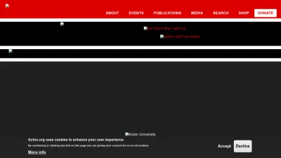 Screenshot of Acton.org