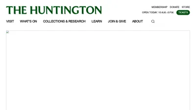 Screenshot of Huntington.org
