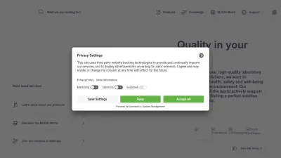 Screenshot of Buchi.com