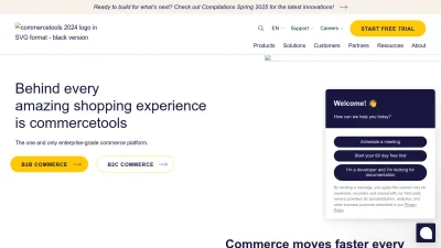 Screenshot of Commercetools.com