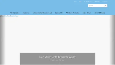 Screenshot preview of stockton.edu