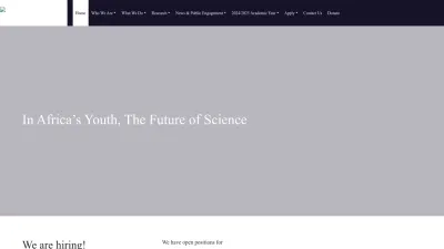 Screenshot of Aims.ac.za
