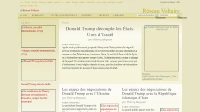 Screenshot of Voltairenet.org