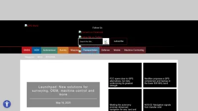Screenshot preview of gpsworld.com