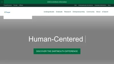 Screenshot of Engineering.dartmouth.edu