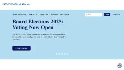 Screenshot of Civicus.org