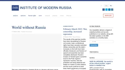 Screenshot of Imrussia.org