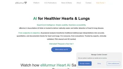 Screenshot preview of emurmur.com
