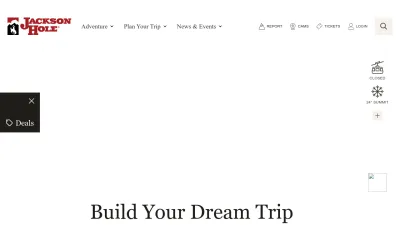Screenshot preview of jacksonhole.com